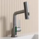 Baterie baie/bucatarie cu display temperatura curgere tip cascada jet sau spray dus extractibil