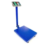 Cantar Electronic 350 kg cu Acumulator si Platforma metalica din tabla striata brat rabatabil