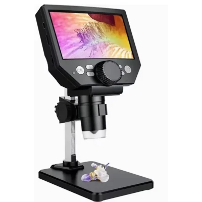 Microscop digital LCD 4.3 inch HD 8MP zoom 1 la 1000X cu 8 LED baterie reincarcabila