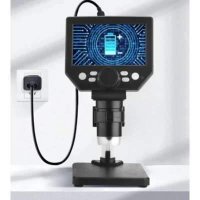 Microscop digital LCD 4.3 inch HD 8MP zoom 1 la 1000X cu 8 LED baterie reincarcabila