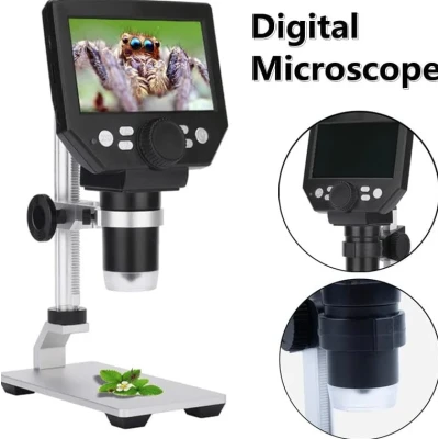 Microscop digital LCD 4.3 inch HD 8MP zoom 1 la 1000X cu 8 LED baterie reincarcabila
