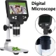 Microscop digital LCD 4.3 inch HD 8MP zoom 1 la 1000X cu 8 LED baterie reincarcabila