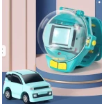 Ceas cu Masinuta pentru copii tip jucarie Interactiva bratara reglabila Capsula Transparent BAIETEI