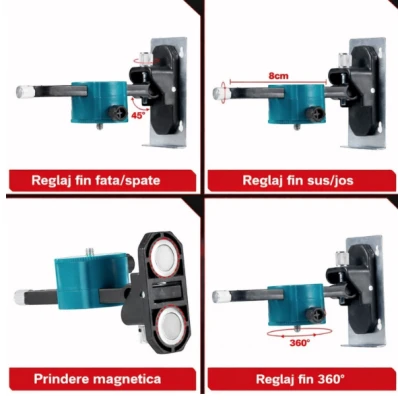 Trusa Nivela laser 4D cu 16 linii raza 25 metri telecomanda si trepied reglabil
