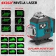 Trusa Nivela laser 4D cu 16 linii raza 25 metri telecomanda si trepied reglabil