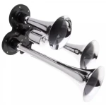 Claxon Auto Puternic 12V / 24V cu 3 Goarne Electrovalva Inclusa