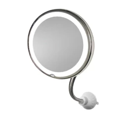 Oglinda cosmetica flexibila cu LED si factor marire 10x