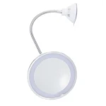 Oglinda cosmetica flexibila cu LED si factor marire 10x