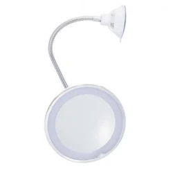 Oglinda cosmetica flexibila cu LED si factor marire 10x