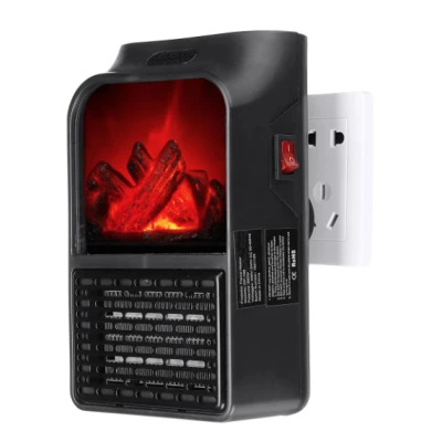 Aeroterma Flame Heater portabila tip SEMINEU cu telecomanda si efect de flacara