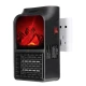 Aeroterma Flame Heater portabila tip SEMINEU cu telecomanda si efect de flacara