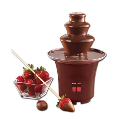 Mini fantana de ciocolata cu 3 nivele Fondue