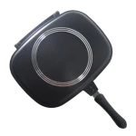 Tigaie Grill Dubla 36 cm  Garnitura Silicon   Maner Magnetic