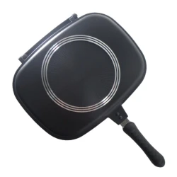 Tigaie Grill Dubla 36 cm  Garnitura Silicon   Maner Magnetic