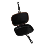 Tigaie Grill Dubla 36 cm  Garnitura Silicon   Maner Magnetic