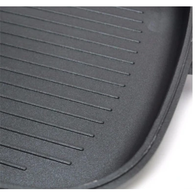 Tigaie Grill Dubla 36 cm  Garnitura Silicon   Maner Magnetic