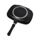 Tigaie Grill Dubla 36 cm  Garnitura Silicon   Maner Magnetic