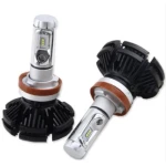 Set 2 becuri LED auto X3 H4 cu doua faze putere 50W 6000 lumeni temperatura 6000K