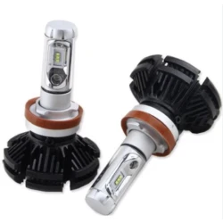 Set 2 becuri LED auto X3 H4 cu doua faze putere 50W 6000 lumeni temperatura 6000K