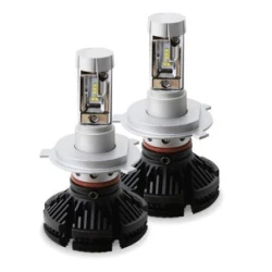 Set 2 becuri LED auto X3 H4 cu doua faze putere 50W 6000 lumeni temperatura 6000K