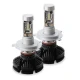 Set 2 becuri LED auto X3 H4 cu doua faze putere 50W 6000 lumeni temperatura 6000K