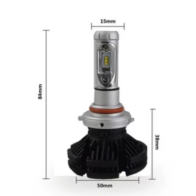 Set 2 becuri LED auto X3 H4 cu doua faze putere 50W 6000 lumeni temperatura 6000K