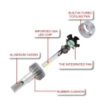 Set 2 Lampi LED C6 H1 Lumina ALBA 6500K 55W 7600 lumeni/ set