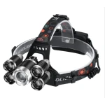 Lanterna de CAP cu zoom T44, LED Q5, COB, T6