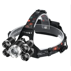 Lanterna de CAP cu zoom T44, LED Q5, COB, T6
