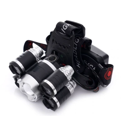 Lanterna de CAP cu zoom T44, LED Q5, COB, T6