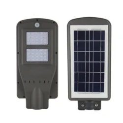 Lampa stradala cu leduri 40 w, panou solar, senzor de noapte/zi