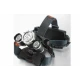 Lanterna de CAP TRIPLA 3 LED Cree-XML T6