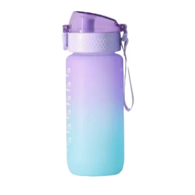 Sticla de apa potabila fitness Colorata 20Oz cu Marcator de timp