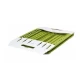 Suport de vase pliabil verde cu alb