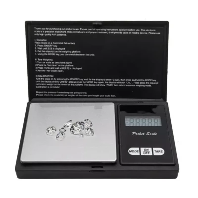 Mini cantar Digital Scale de buzunar, negru, 