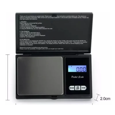 Mini cantar Digital Scale de buzunar, negru, 