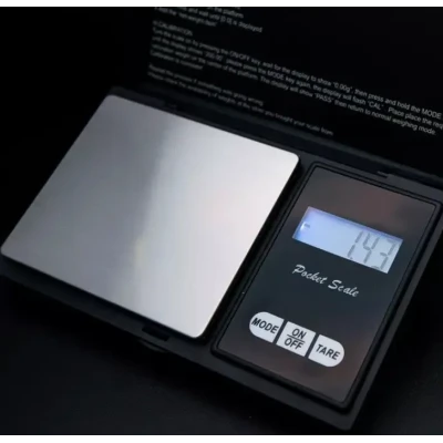 Mini cantar Digital Scale de buzunar, negru, 