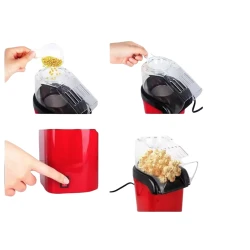 Aparat de facut popcorn mic Rosu 