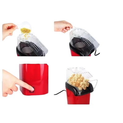 Aparat de facut popcorn mic Rosu 