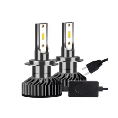 Set 2 becuri LED H7 F2 MINI COB 100W lumina alb-rece 12.000 lumeni