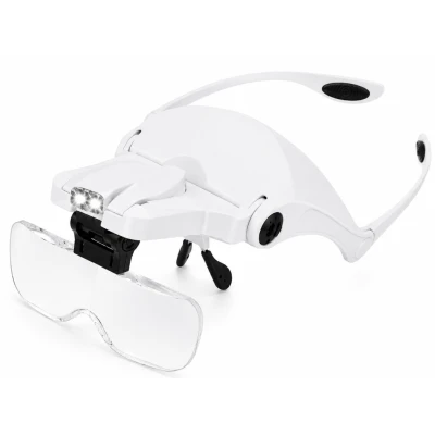 Ochelari cu 5 LUPE 2 LED 9892B2C Incarcare USB