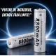 Set 2 Acumulatori ALBI Li-Ion Tip 18650 8800 mAh 3.7V terminal cu varf