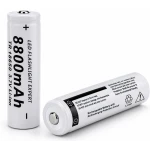 Set 2 Acumulatori ALBI Li-Ion Tip 18650 8800 mAh 3.7V terminal cu varf
