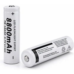 Set 2 Acumulatori ALBI Li-Ion Tip 18650 8800 mAh 3.7V terminal cu varf