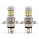 Set 2 becuri auto H4 cu 42 LED SMD 120W 6000k 12/80V doua faze lupa