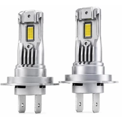 Set 2 becuri auto LED FQ5 H7 cu ventilator 12V putere 180W culoare 6000K 2 SMD 10000LM/bec