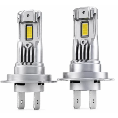 Set 2 becuri auto LED FQ5 H7 cu ventilator 12V putere 180W culoare 6000K 2 SMD 10000LM/bec