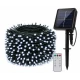Instalatie solara 1000 LED de 100 metri cu telecomanda pentru exterior ALB RECE HS