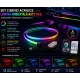Set 2 benzi acrilice 110cm si 35cm, lumina ambientala auto RGB, alimentare USB