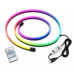 Set 2 benzi acrilice 110cm si 35cm, lumina ambientala auto RGB, alimentare USB